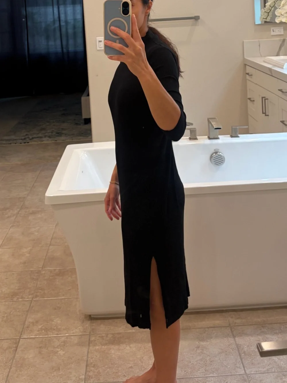 ASOS Midi Ribbed Dress - Picture 2 of 4